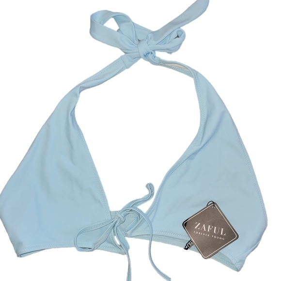 Zaful size large bikini top, ties in front & around neck  NWT - Picture 4 of 6
